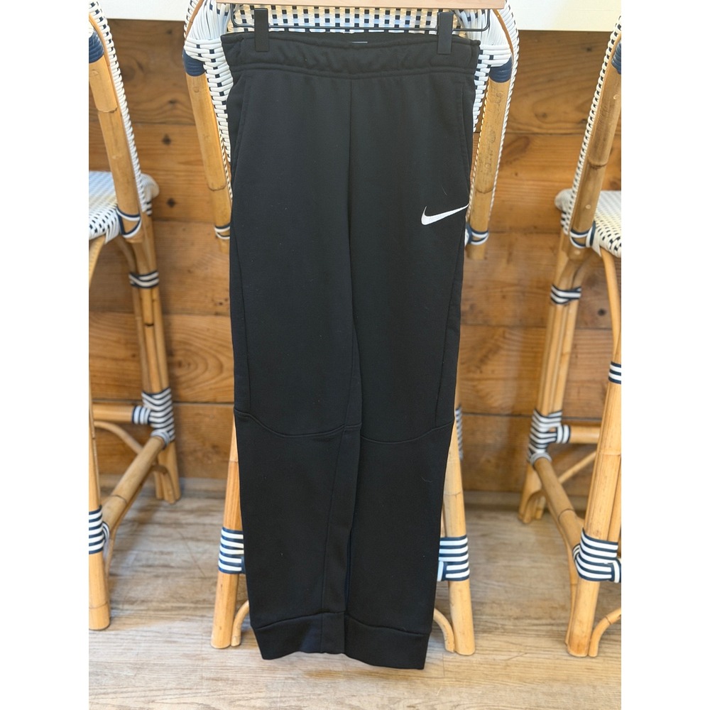 Nike Kids Dri-FIT Black Tapered Joggers Sweatpants Size Large